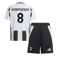 Maglia Calcio Juventus Teun Koopmeiners #8 Prima Divisa Bambino 2024-25 Manica Corta (+ pantaloncini)